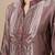 Paisley Printed Mandarin Collar Straight Kurta With Trousers