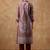 Paisley Printed Mandarin Collar Straight Kurta With Trousers
