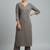 Women Regular Gotta Patti Silk Crepe Kurta with Trousers