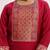 Ethnic Motifs Yoke Design Straight Kurta & Trousers With Dupatta