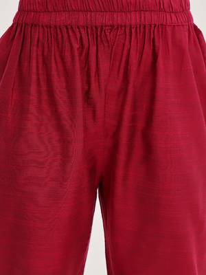 Ethnic Motifs Yoke Design Straight Kurta & Trousers With Dupatta 3