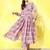Women Ethnic Motifs Printed Empire Silk Georgette Kurta with Trousers