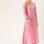 Yoke Design Mirror Work Kurta with Trousers