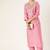 Yoke Design Mirror Work Kurta with Trousers
