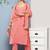 Women Yoke Design Silk Crepe Kurta With Trousers & Dupatta