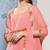 Women Yoke Design Silk Crepe Kurta With Trousers & Dupatta