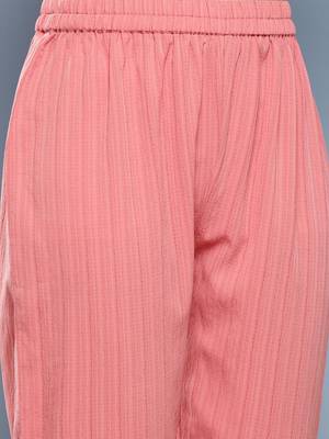 Women Yoke Design Silk Crepe Kurta With Trousers & Dupatta 6