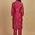 Women Bandhani Printed Collar Tassel-Detail Kurta With Trousers