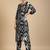 Women Geometric Printed V-Neck Kurta with Trousers