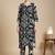 Women Geometric Printed V-Neck Kurta with Trousers