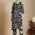 Women Geometric Printed V-Neck Kurta with Trousers