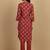 Women Cotton Blend Ethnic Motifs Printed Regular Kurta Set With Trousers