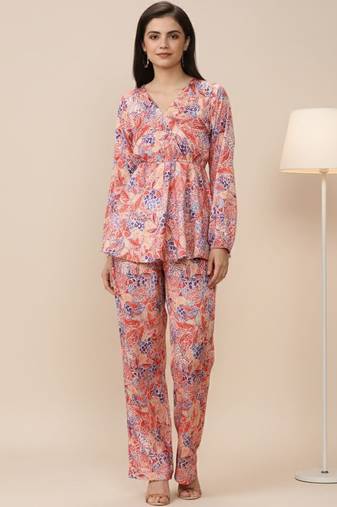 Women Ethnic Motifs Printed Empire Kurta with Trousers
