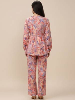 Women Ethnic Motifs Printed Empire Kurta with Trousers 2