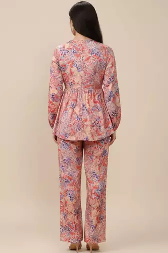 Women Ethnic Motifs Printed Empire Kurta with Trousers