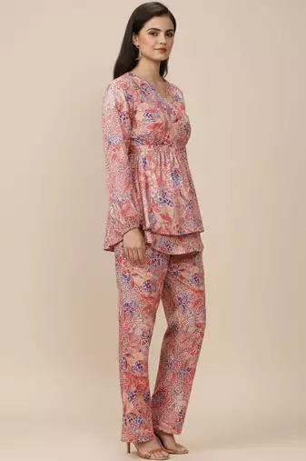 Women Ethnic Motifs Printed Empire Kurta with Trousers