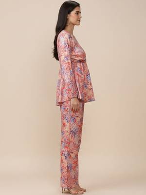 Women Ethnic Motifs Printed Empire Kurta with Trousers 4