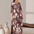 Women Floral Printed Regular Thread Work Kurta with Trousers