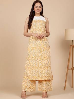 Women Floral Printed Kurta with Palazzo 3
