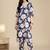 Floral Printed V-Neck Pure Cotton Straight Kurta With Trouser