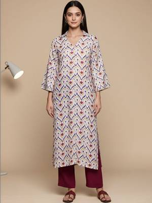 Women Regular Kurta with Trousers 5