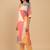 Geometric Printed V-Neck Straight Kurta With Trousers