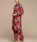Women Geometric Printed Kurta with Trousers