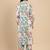 Floral Printed Mandarin Collar Straight Kurta With Trousers