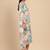 Floral Printed Mandarin Collar Straight Kurta With Trousers