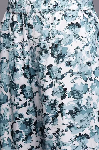 Women Floral Printed Regular Kurta with Trousers