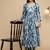 Women Abstract Dyed Empire A-Line Calf Length Kurta Set