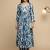 Women Abstract Dyed Empire A-Line Calf Length Kurta Set