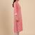 Bandhani Printed Mandarin Collar Straight Kurta With Trouser