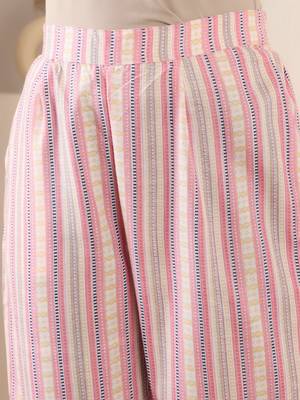 Bandhani Printed Mandarin Collar Straight Kurta With Trouser 4