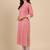 Bandhani Printed Mandarin Collar Straight Kurta With Trouser