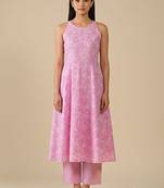 Women Floral Printed Empire Pure Cotton Kurta with Trousers