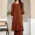 Women A- Line Kurta With Trousers