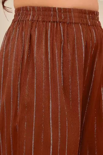 Women A- Line Kurta With Trousers
