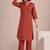 Women Cotton Blend Ethnic Motifs Printed Regular Kurta Set With Trousers