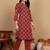 Women Cotton Blend Ethnic Motifs Printed Regular Kurta Set With Trousers