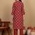 Women Cotton Blend Ethnic Motifs Printed Regular Kurta Set With Trousers