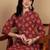 Women Cotton Blend Ethnic Motifs Printed Regular Kurta Set With Trousers