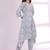 Ethnic Motifs Printed V Neck A-Line Kurta With Trousers