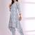 Ethnic Motifs Printed V Neck A-Line Kurta With Trousers
