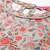 Grey Floral Printed Mandarin Collar Straight Kurta With Trousers