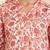 Off White Floral Printed V-Neck Flared Sleeves Straight Kurta With Trousers