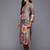 Floral Printed Beads & Stones Pure Silk Kurta With Trousers & Dupatta