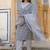 Paisley Printed Regular Thread Work Kurta with Trousers & With Dupatta