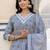 Paisley Printed Regular Thread Work Kurta with Trousers & With Dupatta