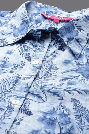 Women Floral Printed A-Line Kurta with Trousers